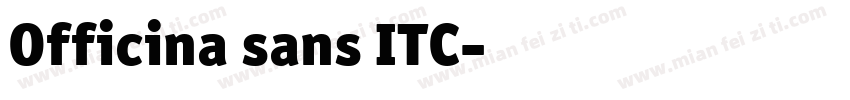 Officina sans ITC字体转换